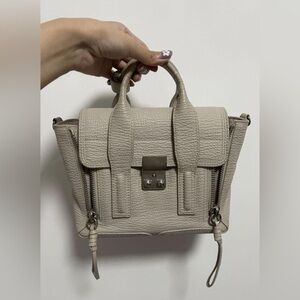 Phillip Lim Pashli Mini Leather Satchel Bag In Feather Silver hardware MSRP:$695